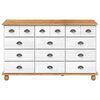 vidaXL Commode ASKIM Blanc 79 x 40 x 133,5 cm Bois de pin massif