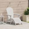 vidaXL Chaise Adirondack Blanc 74 x 82 x 92cm HDPE