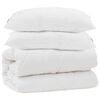 vidaXL Ensemble de Duvet avec oreiller 3 pi&egrave;ces Blanc Microfibre