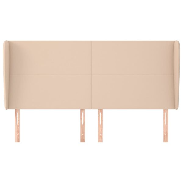 vidaXL T&ecirc;te de lit avec oreilles Cappuccino 163x23x118/128 cm