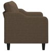 vidaXL Canap&eacute; &agrave; 2 places Marron 120 cm Tissu