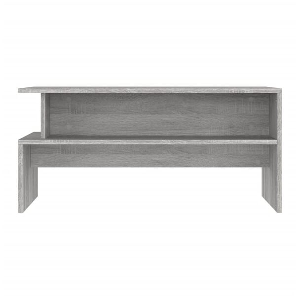 vidaXL Table basse sonoma gris 90x55x42,5 cm bois d'ingénierie