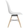 vidaXL Chaises &agrave; manger lot de 2 blanc PP