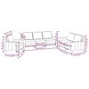 vidaXL Ensemble de canap&eacute;s 3 pcs avec coussins Rouge bordeaux Tissu