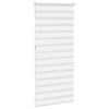 vidaXL Store z&egrave;bre blanc 105x230 cm largeur du tissu 100,9cm polyester