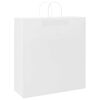 vidaXL Sacs en papier 50 pcs avec poign&eacute;es blanc 45x17x48 cm