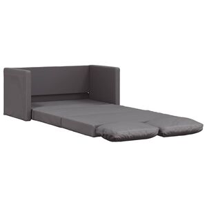 vidaXL Canap&eacute;-lit 2 en 1 gris 112x174x55 cm similicuir