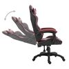 vidaXL Chaise de jeu Rouge bordeaux Similicuir