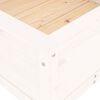 vidaXL Jardini&egrave;re blanc 82,5x82,5x39 cm bois massif de pin