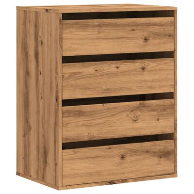 vidaXL Commode d'angle chêne artisanal 60x41x76 cm bois d'ingénierie