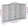 vidaXL Paniers &agrave; gabions arqu&eacute;s 12 pcs 300x50x180/200 cm fer galvanis&eacute;