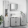 vidaXL Ensemble de mobilier de salle de bain 4 pcs Gris Sonoma