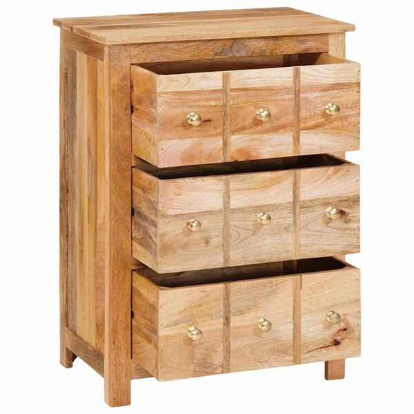 vidaXL Buffet Marron 55 x 35 x 75 cm bois de manguier massif