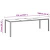 vidaXL Ensemble &agrave; d&icirc;ner de jardin 11 pcs R&eacute;sine tress&eacute;e Noir