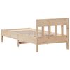 vidaXL Cadre de lit sans matelas 90x200 cm bois de pin massif