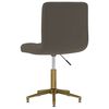 vidaXL Chaise pivotante de bureau Gris fonc&eacute; Velours