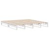 vidaXL Lit biblioth&egrave;que sans matelas blanc 200x200 cm bois massif
