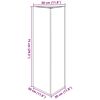 vidaXL Jardini&egrave;res 2 pcs triangulaire acier r&eacute;sistant aux intemp&eacute;ries