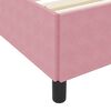 vidaXL Cadre de lit avec matelas Rose 120 x 190 cm tissu