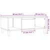 vidaXL Table basse Blanc brillant 90x50x36,5 cm Bois d'ing&eacute;nierie