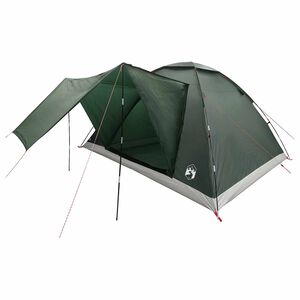 vidaXL Tente de camping 6 personne Vert arm&eacute;e Polyester et Acier