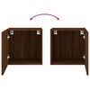 vidaXL Meuble TV mural ch&ecirc;ne marron 40,5x30x40 cm bois d'ing&eacute;nierie