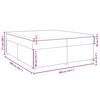 vidaXL Sommier &agrave; lattes de lit avec matelas Marron fonc&eacute; 200x200 cm