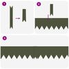 vidaXL Bordure de Pelouse 20 pcs Vert olive 100 x 0.05 x 20 cm