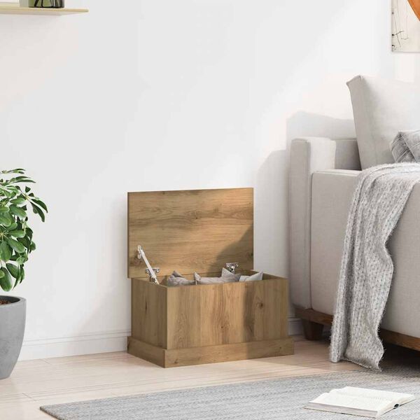 vidaXL Boîtes de rangement chêne artisanal 30x50x28 cm bois ingénierie