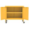 vidaXL Armoire de rangement Jaune moutarde 60x35x56 cm Acier