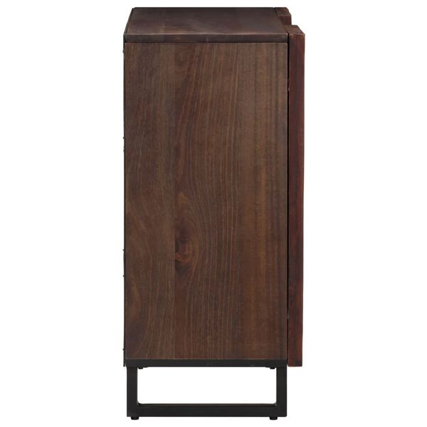 vidaXL Buffet marron 90x34x75 cm bois massif de manguier