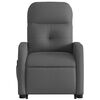 vidaXL Fauteuil de massage inclinable Gris fonc&eacute; Tissu