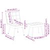 vidaXL Chaise de relaxation avec tabouret cr&egrave;me velours