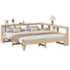vidaXL Lit biblioth&egrave;que sans matelas 200x200 cm bois massif de pin