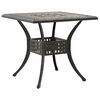 vidaXL Ensemble de bistrot 3 pcs bronze aluminium coul&eacute;