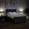 vidaXL Sommier &agrave; lattes de lit avec matelas Noir 140x200 cm Tissu