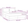 vidaXL Sommier &agrave; lattes de lit avec matelas noir 160x210 cm velours
