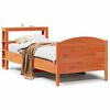 vidaXL Cadre de lit sans matelas cire marron 100x200cm bois pin massif