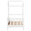 vidaXL Lit de jour avec toit sans matelas blanc 80x200 cm bois massif