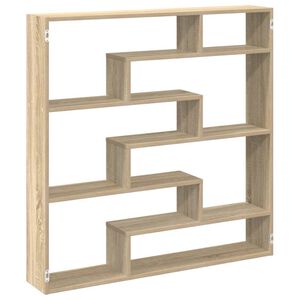vidaXL &Eacute;tag&egrave;re cube murale 7 compartiments ch&ecirc;ne sonoma