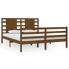 vidaXL Cadre de lit sans matelas marron miel 160x200cm bois pin massif