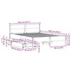 vidaXL Cadre de lit sans matelas 140x190 cm bois de pin massif