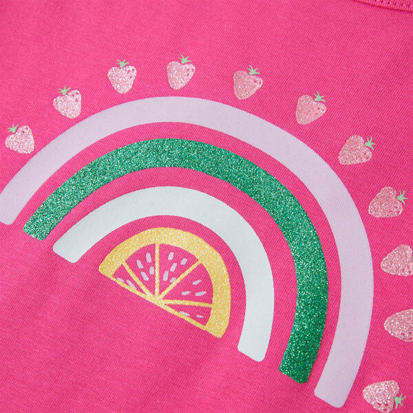 T-shirt pour enfants rose fonc&eacute; 104