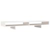 vidaXL Support de moniteur Blanc 100x27x14 cm Bois de pin solide