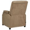 vidaXL Fauteuil de massage Taupe Similicuir daim