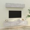 vidaXL Ensemble de meubles TV 4 pcs Gris b&eacute;ton Bois d'ing&eacute;nierie