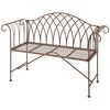 Esschert Design Banc de jardin m&eacute;tal de style anglais ancien MF009