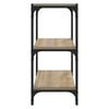vidaXL Biblioth&egrave;que Ch&ecirc;ne Sonoma 40x33x70,5 cm Bois d'ing&eacute;nierie acier