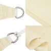 vidaXL Voile d'ombrage 160 g/m&sup2; Cr&egrave;me 4,5x4,5 m PEHD