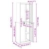vidaXL Armoire de rangement 2 pcs Blanc 60 x 40 x 200 cm Acier